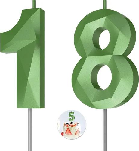 Vista 37 de Velas de cumpleaños con números (0 velas negras), forma de diamante 3D, decoración de pastel de feliz cumpleaños para niños y hombres, cumpleaños
