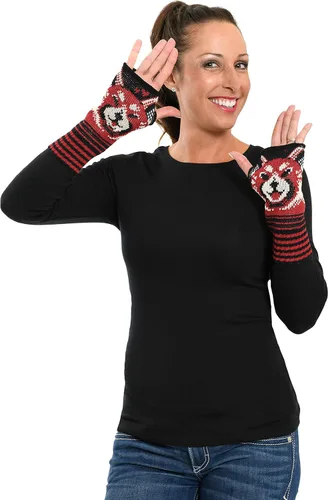 Vista 6 de Green 3 Guantes sin dedos de algodón reciclado para mujer, talla única
