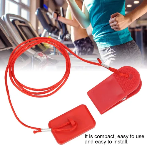 Vista 9 de Keenso Llave de seguridad para caminadora, interruptor de seguridad magnético para máquina de correr, accesorios de repuesto para la mayoría