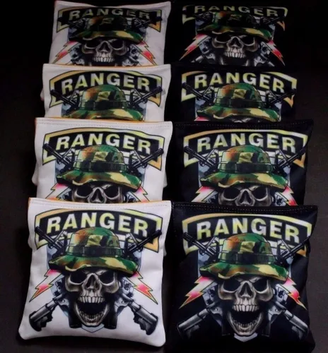 Vista 15 de BackYardGamesUSA Custom Firefighter Maltese Fire Ladder Flames Set of 8 Regulation Custom Cornhole Bags B8