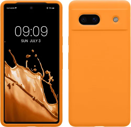 Vista 21 de kwmobile Funda Compatible con Google Pixel 6 Pro - Funda de Teléfono de Silicona TPU con Acabado Suave - Azul Caribe