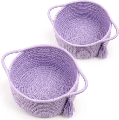 Vista 15 de Cestas de regalo grandes vacías para llenar, bonita canasta tejida para adolescentes, mujeres, baby shower, cubo de juguetes pequeño decorativo