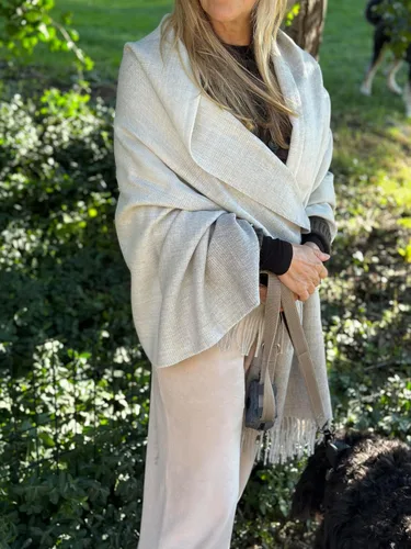 Vista 7 de thread + butter Bufanda de alpaca 100% bebé Lujo Suave Elegante Hipoalergénicocontemporáneo