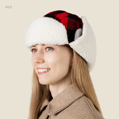 Vista 6 de CHOK.LIDS Lumberjack Plaid Winter Trapper Unisex Premium Extra Strength Ear Flap Correa de barbilla resistente al viento al aire libre PT201