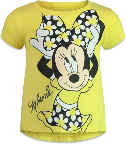 Vista 4 de Disney Mickey Mouse Minnie Mouse Girls 4 Pack Graphic T-Shirts Infant to Big Kid