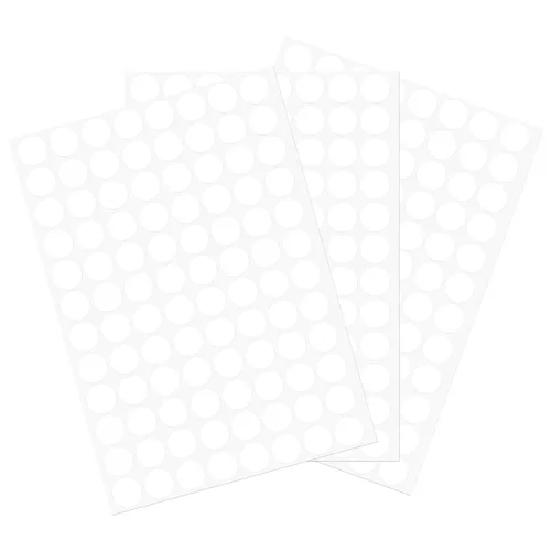 Vista 35 de uxcell 1 Hoja/140 Piezas de Pegatinas para Cubrir Agujeros de Tornillo, 12 mm de Diámetro, PVC Autoadhesivas, Tapas a Prueba de Polvo para Muebles