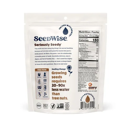 Vista 2 de Ozery Bakery Super Seed Crunch Clusters, chocolate, a base de plantas, vegano, aperitivo Keto, 5.3 onzas (paquete de 6)