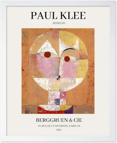 Vista 28 de Poster Master Póster vintage de Paul Klee – Impresión retro de cómicos – Arte de dibujo – Arte abstracto – Regalo para hombres y mujeres – Estilo-09