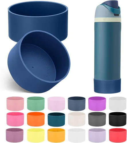 Vista 52 de Mity rain Bota de silicona 2PCS para botella de agua Owala FreeSip Malvavisco tímido