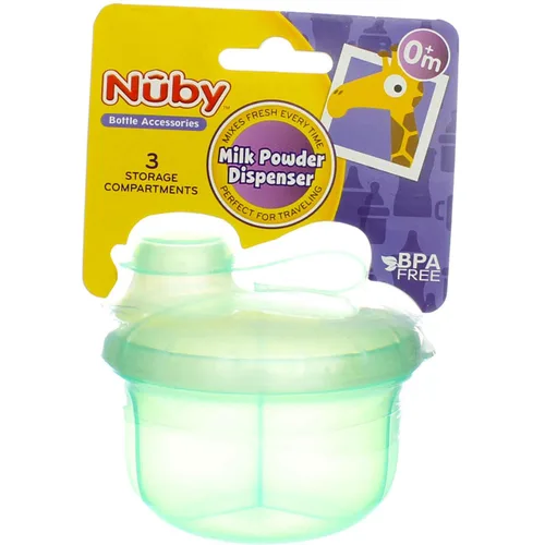 Vista 3 de Nuby - Dispensador de leche en polvo, colores pueden variar, 3 compartimentos
