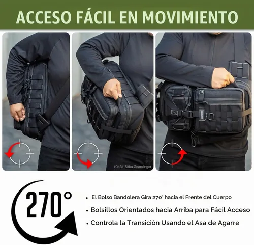 Vista 7 de Maxpedition Sitka Gearslinger Negro