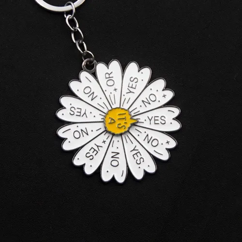 Vista 3 de Divertido llavero de giro de rueda de color, bonito dije de estado de ánimo, regalo estético para niños, adolescentes, mujeres y hombres, Llavero