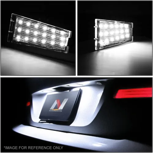 Vista 6 de Par de luces LED para matrícula compatibles con Cadillac CTS Sedán 08-10, PT-ZTL-9064