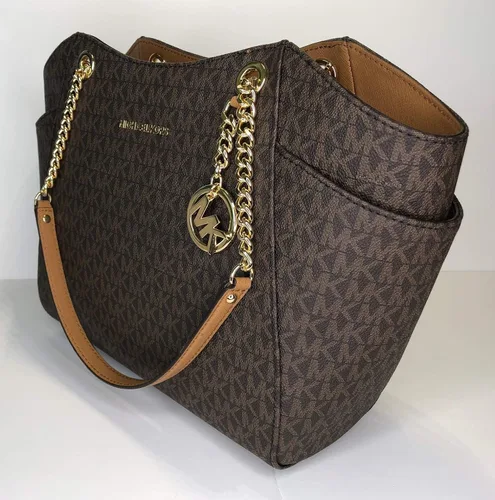 Vista 7 de Michael Kors Jet Set - bolsa de hombro para viaje con cadena grande cartera triple Michael Kors Jet Set