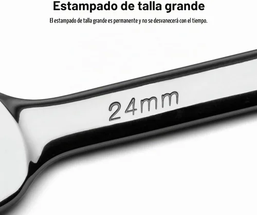 Vista 7 de Capri Tools Llave combinada de 12 puntos, métrica (6 mm)