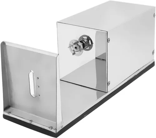 Vista 9 de CGOLDENWALL Cortadora eléctrica de papas con brochetas de bambú gratis de acero inoxidable, cortadora de papas torcida automática de acero