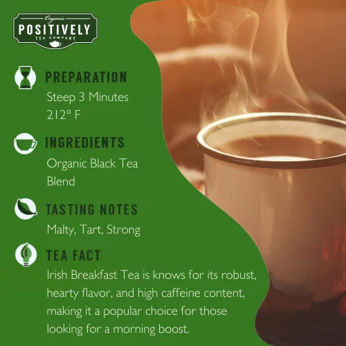 Vista 4 de Organic Positively Tea Company, Muestra de té negro, hoja suelta, 4 onzas, paquete de 3