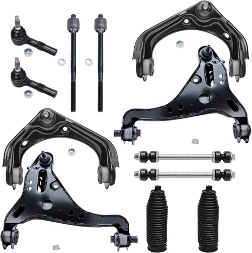 Vista 14 de Detroit Axle - Kit de extremo delantero para Hyundai Sonata XG350 XG300 Kia Optima, 2 brazos de control superiores con juntas de bola, 2 brazos