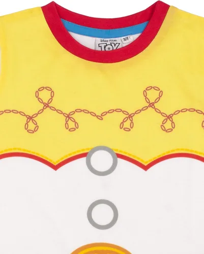 Vista 5 de Disney Toy Story Pijama de Jessie para niñas, camiseta larga o corta, Blanco