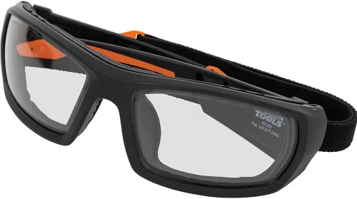 Vista 12 de Klein Tools 60538 Gafas de Seguridad con Junta, Equipo de Protección Individual Protector de Ojos Profesional, Marco Completo, Resistente a