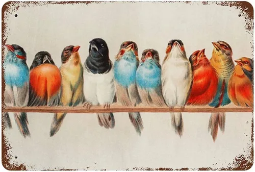 Vista 9 de Robin Bird Giclée Print Robin Ilustración Jardín Pájaro Arte de Pared Arte Minimalista Pájaro en rama Arte Novedad Busted Knuckle Garaje Soldadura