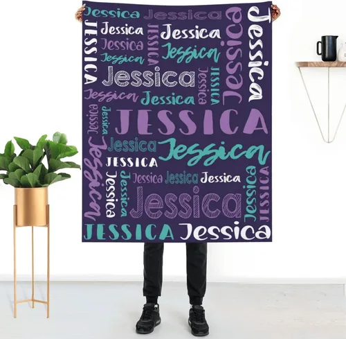 Vista 27 de Mantas de bebé personalizadas para niñas y niños con nombre, mantas de bebé personalizadas con nombre, mantas personalizadas para niños, artículos