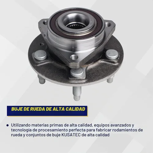Vista 3 de KUSATEC 513282 Rodamiento de rueda delantera/trasera y conjunto de buje compatible con Cadillac CTS/AWD XTS 2008-2019, Chevy Camaro LS LT SS, Impala