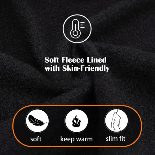 Vista 3 de FULLSOFT Paquete de 2 leggings con forro polar con bolsillos para mujer, pantalones térmicos de yoga de cintura alta para entrenamiento y correr