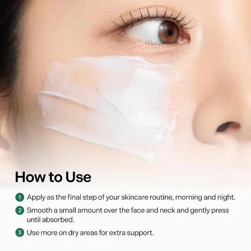 Vista 8 de Crema ultra intensiva, hidratante facial coreano hidratante con extractos de niacinamida, arginina y algas11, crema de barrera no grasa para pieles