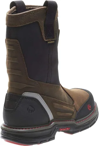 Vista 9 de Wolverine Overman Nano Toe - Botas de trabajo impermeables para hombre de 10 pulgadas