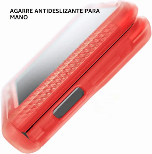 Vista 5 de Ghostek COVERT - Funda rosa para Galaxy Z Flip 4 para mujeres y niñas, protección completa de bisagra y parte trasera transparente, duradera