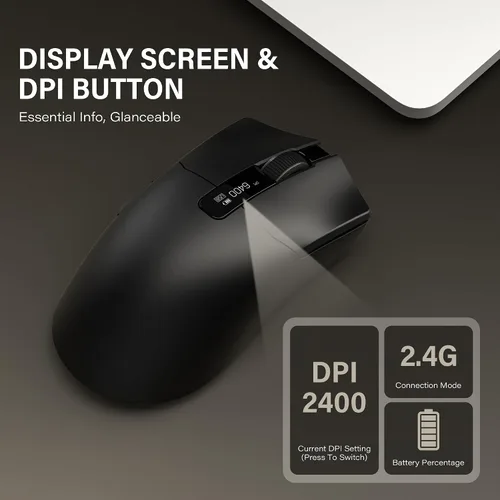 Vista 9 de Ratón inalámbrico para juegos G59, 30000 DPI, frecuencia