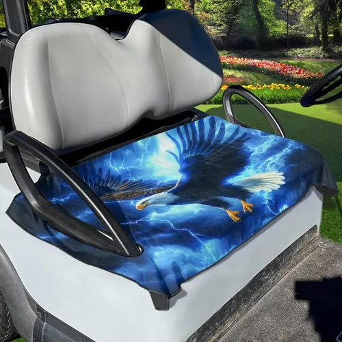 Vista 33 de Fundas de asiento de carrito de golf, mantas para carrito de golf, fundas de asiento de toalla para la mayoría de carritos de golf de 2 asientos