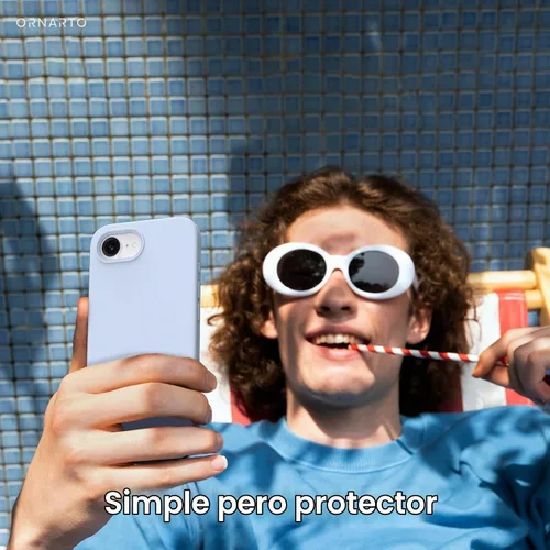 Vista 6 de ORNARTO Funda compatible con iPhone 16e de 6.1 pulgadas (2025), silicona líquida de 3 capas cubierta completa de goma de gel suave, funda protectora