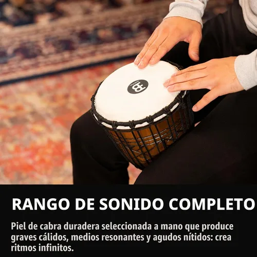 Vista 3 de Meinl Percussion Tambor Djembe 8" x 15.75" - NO HECHO EN CHINA Artefacto