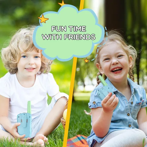 Vista 7 de Selieve Walkie Talkies para niños recargables, juguetes para niños o niñas de 4 a 12 años, para interiores y exteriores, rango de 1.9 mi, 22