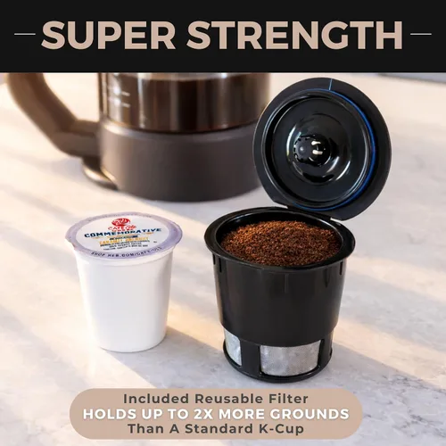 Vista 9 de VINCI Micro Café - Cafetera de vidrio de una sola porción más pequeña, compatible con K-Cups, cápsulas y café molido, infusión de flujo cerrado