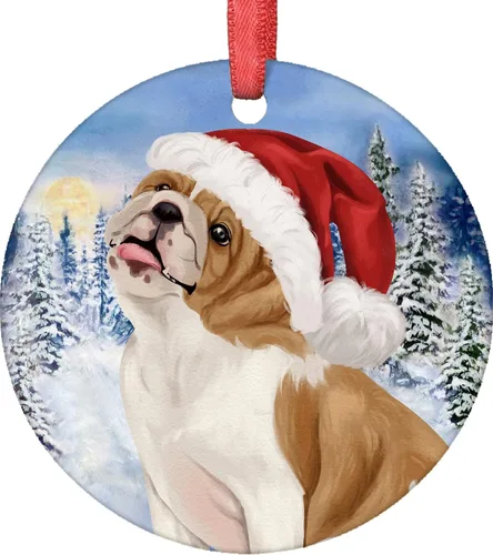 Vista 11 de Adornos de Navidad para perros, adorno de Navidad de caniche de 2021, adorno de caniche, adorno de Papá Noel, perro, árbol de Navidad, adornos