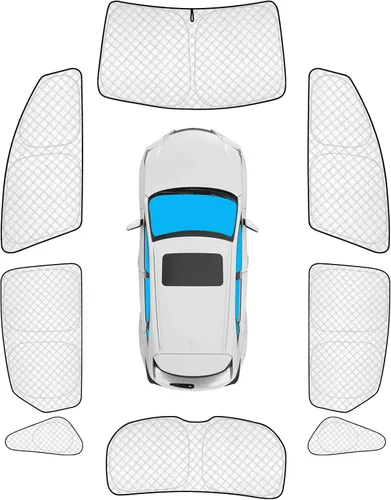 Vista 108 de KMF 6 piezas de parasoles gruesos para Mazda 3 Hatchback (No Sedán) 2014-2018 Accesorios, parasoles completos para parabrisas y ventanas de coche