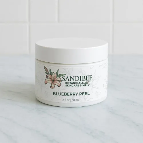 Vista 5 de Blueberry Enzyme Peel, Tratamiento exfoliante facial natural, 2 onzas líquidas, cuidado semanal suave de la piel para pieles sensibles y propensas
