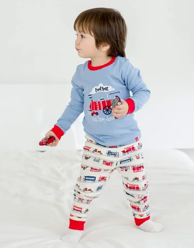 Vista 3 de VAENAIT BABY Toddler Kids Boys Girls 100 Cotton Jaws Truck Dino Snug fit Sleepwear Pajama Pjs Set