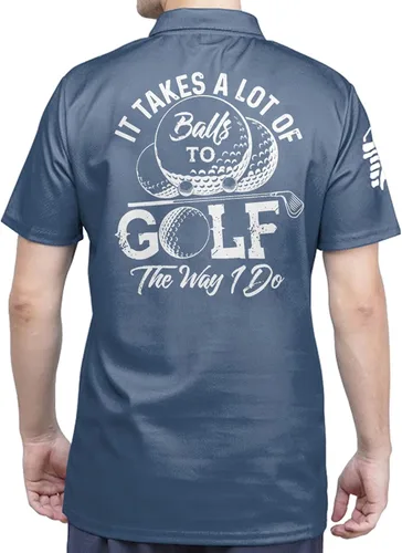 Vista 4 de HIVICHI Camisas de golf para hombre, camisa polo divertida con vuelo patriótico con bandera estadounidense, polos estampados