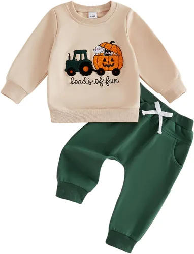 Vista 29 de Conjunto de Navidad para bebé niño con camisa divertida larga y pantalón conjunto de ropa de primera Navidad para niños de 6 a 12, 18, 24 meses 2T