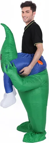 Vista 8 de MH ZONE Inflatable Ghost Costumes for Adult Funny Halloween Costumes Alien Costume Adult Size Cosplay Costume Suit