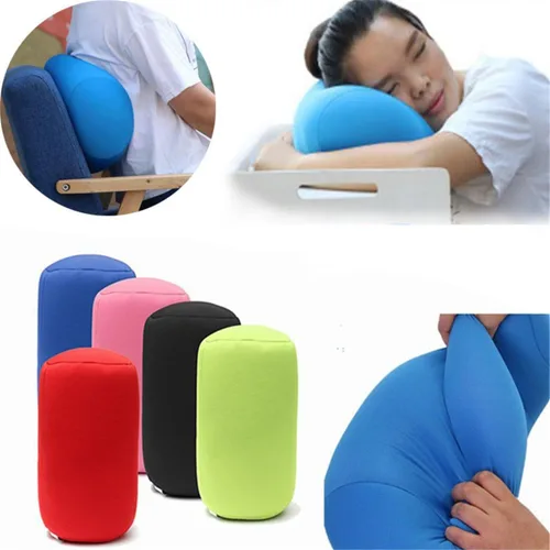 Vista 2 de Queenbox 11.8 inx6.3 in suave mini almohada de cabeza rollo almohada cojín trasero almohada viaje almohada decoración cama