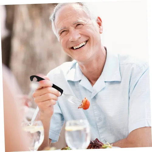 Vista 6 de COLLBATH 1Set Weighted Utensils for Hand Tremors Adaptive Tableware for Stroke Patients Ergonomic Grip for Elderly Premium Quality and Easy