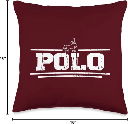 Vista 4 de Polo envejecido regalos para los amantes de los caballos y los animales Western Horse Polo Regalos Práctica Vintage Caballo Equitación, 16x16