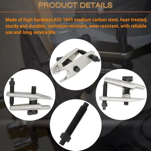 Vista 6 de ReluxGo herramienta separadora de rótula de 32mm herramienta de extracción de rótula para separar brazos de rótula y varillas de acoplamiento