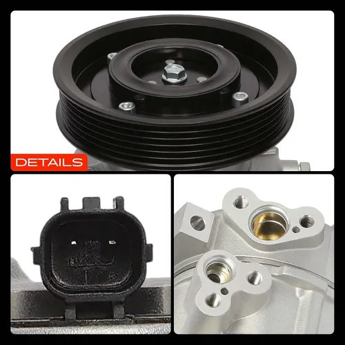 Vista 9 de A-Premium Compresor A/C con embrague compatible con Kia Sportage 2.4L 2017-2019, Hyundai Tucson 2.4L 2018