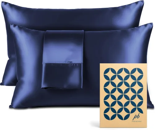 Vista 41 de Pure Bedding Sábanas de satén de lujo para cama individual de hotel, juego de sábanas de microfibra extra suave de 1800, resistente a las arrugas, a